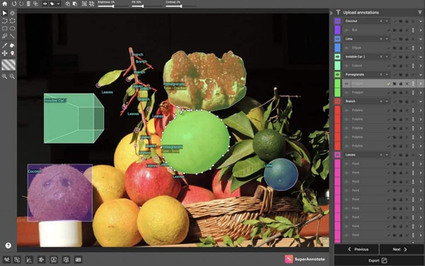 Annotation de fruits